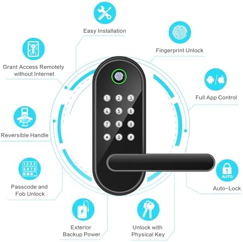 Easy to Install Fingerprint and Keyless Door Lock