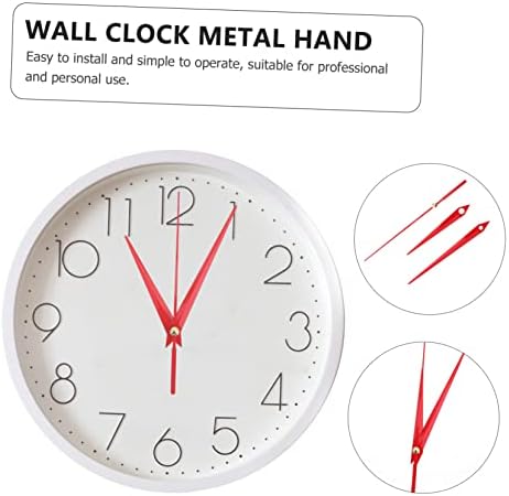 30 Set Metal Clock Hands Durable Replacement for Red Aluminum Clocks