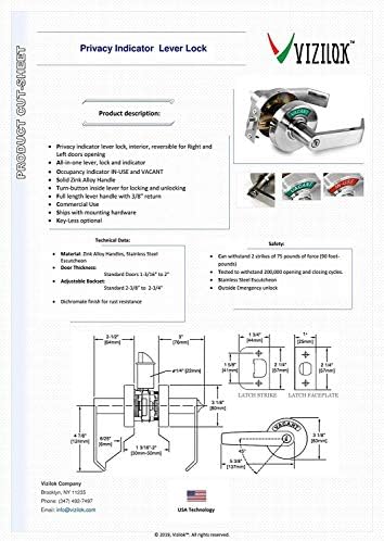 VIZILOK Door LockASEE Clear IndicatorHIPH