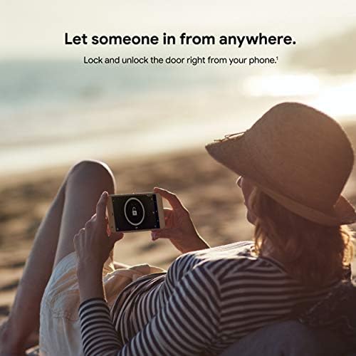 Google Nest Yale Smart Lock - Secure Front Door Entry