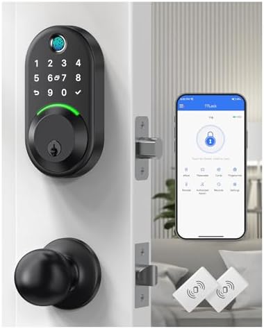 Keypad Smart Door Lock with Knob Set for Front Door