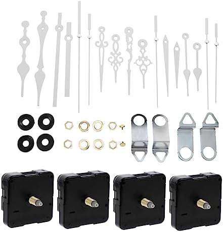 4-Pack DIY Clock Movement Kit Quentinian-InsPIred Clock Hands Easy to Install