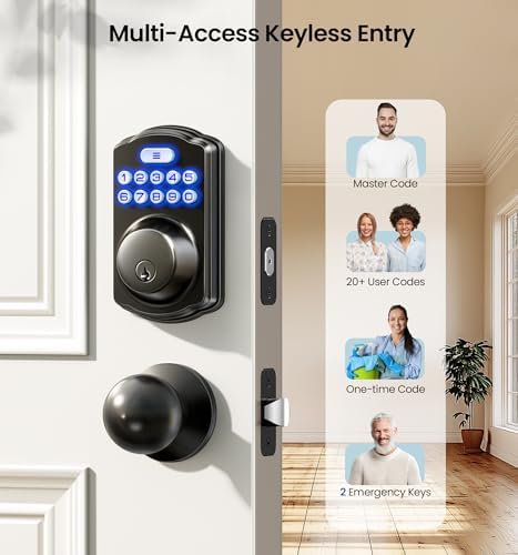Smart Keyless Entry Door Lock with Built-in Keypad