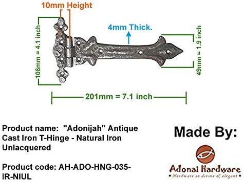 Antique Cast Iron Door Hinges