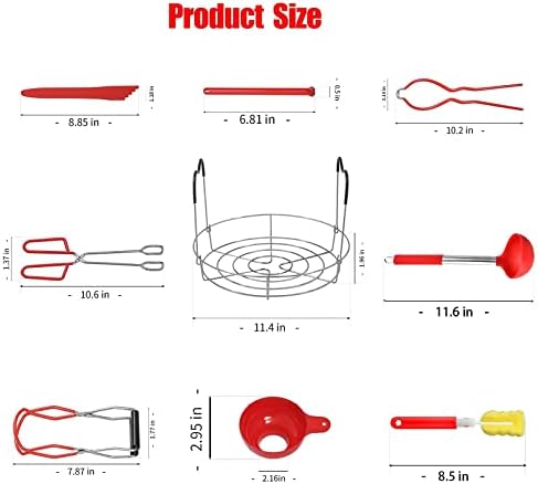 9-Piece Canning Kit - 304 Stainless Steel - Kitchen Dining - Fribug