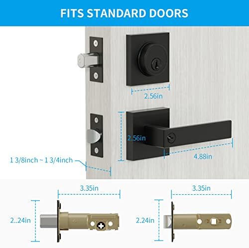Hidalife Keyed Door Handle and Deadbolt Set