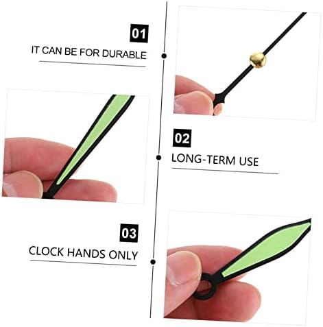 Glow-In-The-Dark Clock Hands Kit for DIY Wall Clock Repair