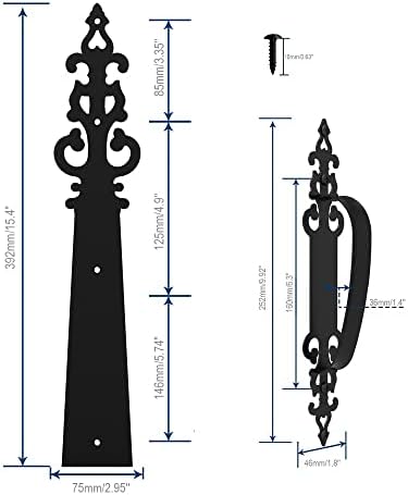 Premium Steel Hinges for Carriage Doors