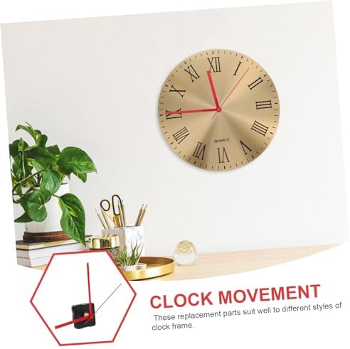 High-Quality Red Extended Screw Mute Clock Mechanism for Clock Hands Replacement