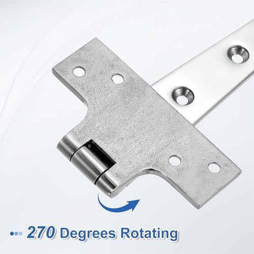 UXCell 2-Piece T-Strap Door Hinges