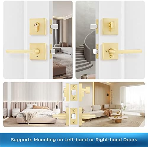 Stylish Front Door Lock Set for Security and Style