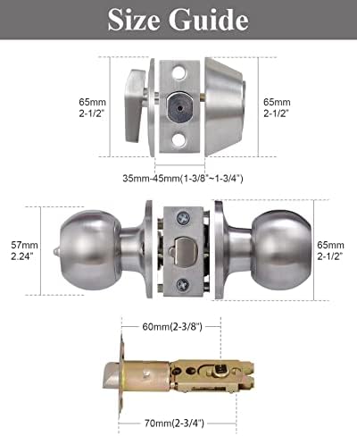 All Keyed Same Entry Door Knob and Single Cylinder Deadbolt Combo Set