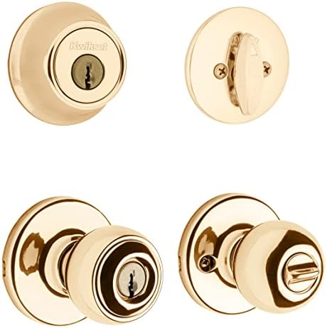 Kwikset 690 Polo Entry Knob Deadbolt Combo Pack