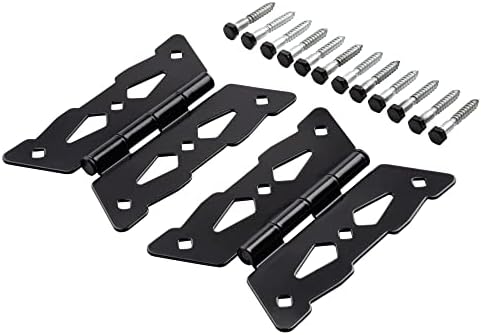 National Hardware N109-218 Decorative Butterfly Gate Hinges in Black