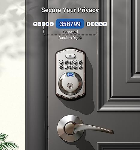 Fingerprint Entry Door Lock with Ledges and Smart Security