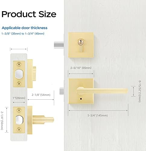 Stylish Front Door Lock Set for Security and Style