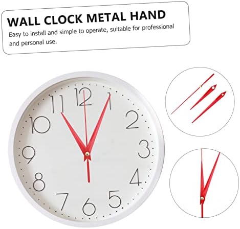 BESTYASH Red 10-Pointer Clock Mute Replacement Hands