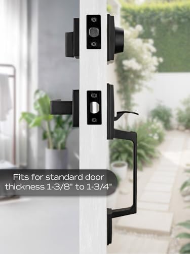 Front Door Handle Set with Deadbolt