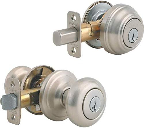 Kwikset Juno Keyed Entry Door Knob Deadbolt Combo Pack
