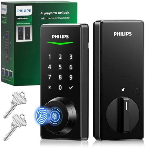 Philips Keyless Entry Door Lock with Fingerprint Security