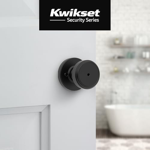 Kwikset Maven Interior Privacy Doorknob with Easy Setup and Smooth Release