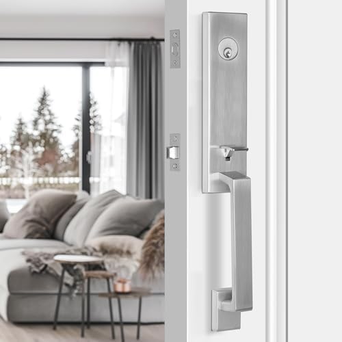 TOGU HS29D Front Door Handle and Single Cylinder Deadbolt Set