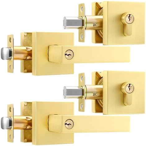 High-Quality Door Handle and Deadbolt Set for Home Office Use