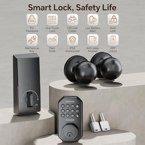 Keyless Entry Door Lock with Handle for Smart Security