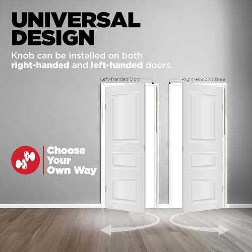 Kwikset Maven Interior Privacy Doorknob with Easy Setup and Smooth Release