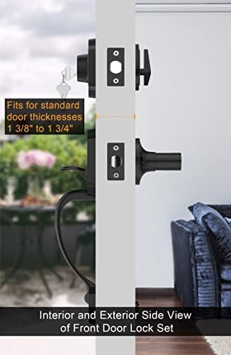 GoldenWarm Front Door Entry Lock Set