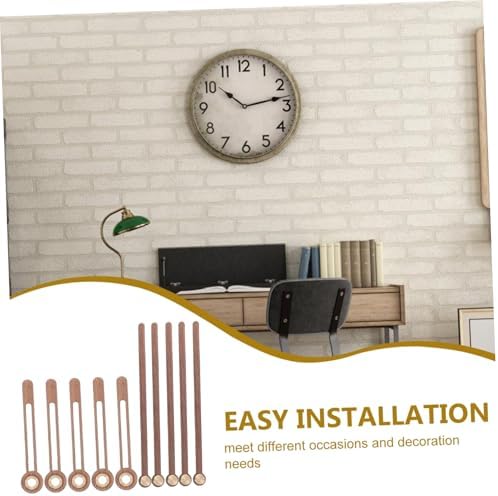 OSALADI 5 Set walnut clock hands for DIY silent clock repair