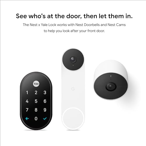 Google Nest x Yale Lock - Secure Smart Lock for Front Door