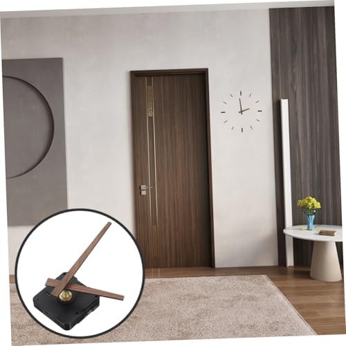 DIY Replacement Kit for Wall Clock Movement with Plastic Wood Hands Mechanism