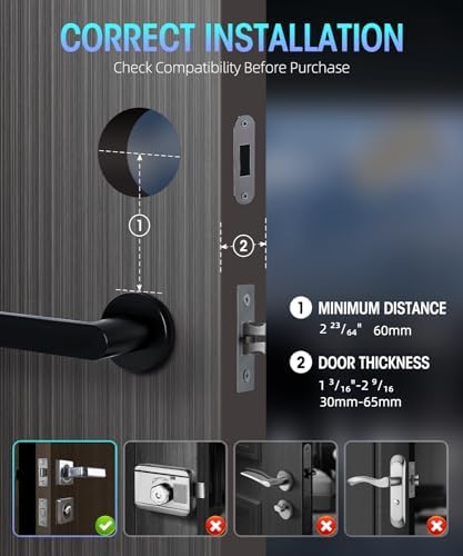 PSOS Smart Deadbolt Lock for Front Door with Keyless Entry