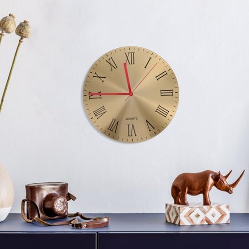 2-Piece Metal Wall Clock Mechanism Replacement for DIY Repair Accurate Timekeeping