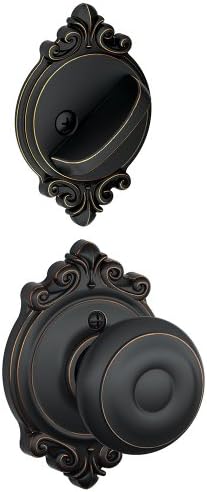 Schlage F59 GEO 716 BRK Interior Handleset