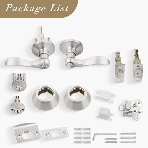 2-Pack Keyed Alike Entry Door Lock Set
