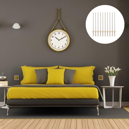 EXCEART 10pcs Wooden Second Hand Clock Parts DIY Kit