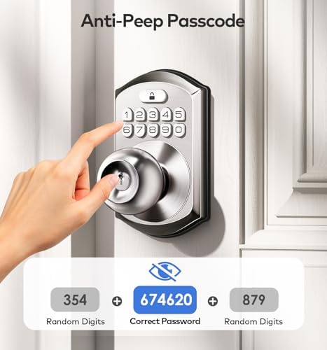 decessor Deadbolt with Keyless Keypad Entry and One-Time Code Security