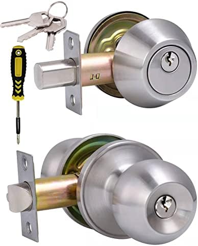 All Keyed Same Entry Door Knob and Single Cylinder Deadbolt Combo Set