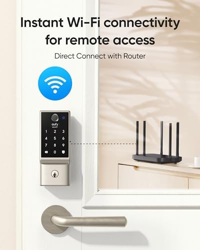 Eufy Security Smart Lock C220 with Fingerprint Entry 8-Month Battery