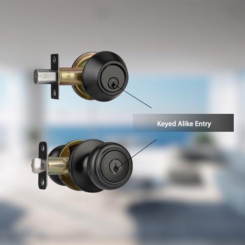 Matte Black Coastal Style Door Knobs