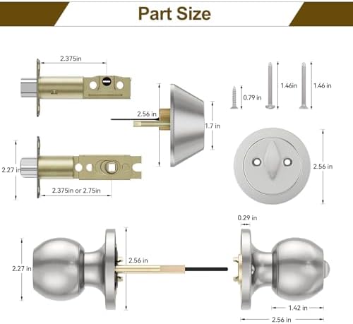 HOSOM Door Lock Set for Secure Entrances