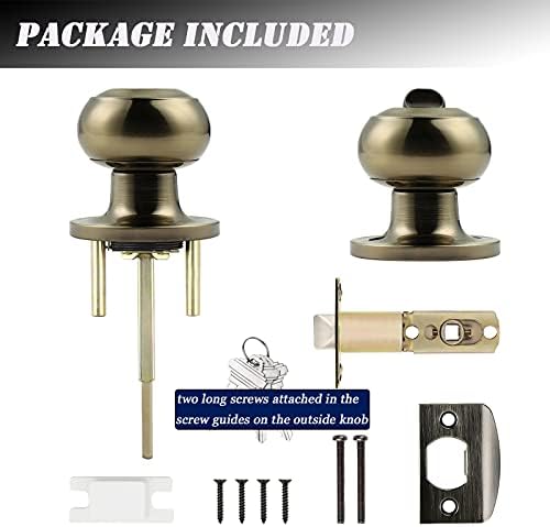 Probrico Stainless Steel Door Knobs Set