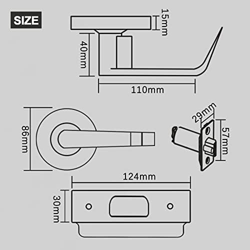 Heavy Duty Commercial Door Lock SATIN Chrome Finish ADA Compliant