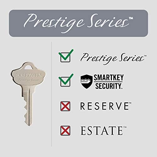Baldwin SmartKey Front Entry Door Handleset with Microban Protection