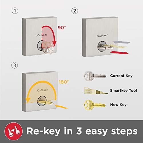 Kwikset Arlington Front Door Lock Set with Rekey Deadbolt and Smart Key