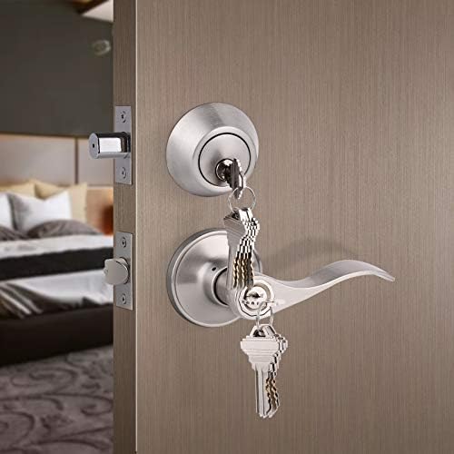 Gobrico Satin Nickel Door Lever Set