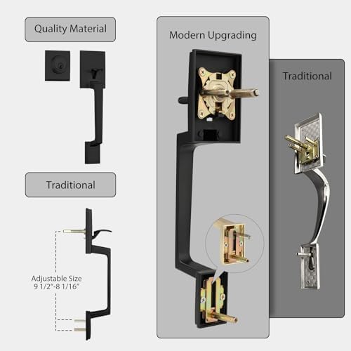 Haidms Oil-Rubbed Bronze Front Door Set