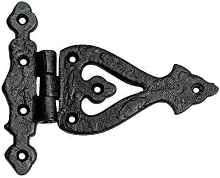 Adonai Hardware - 2-Piece Antique Cast Iron Hinges 53-inch Barn Doors